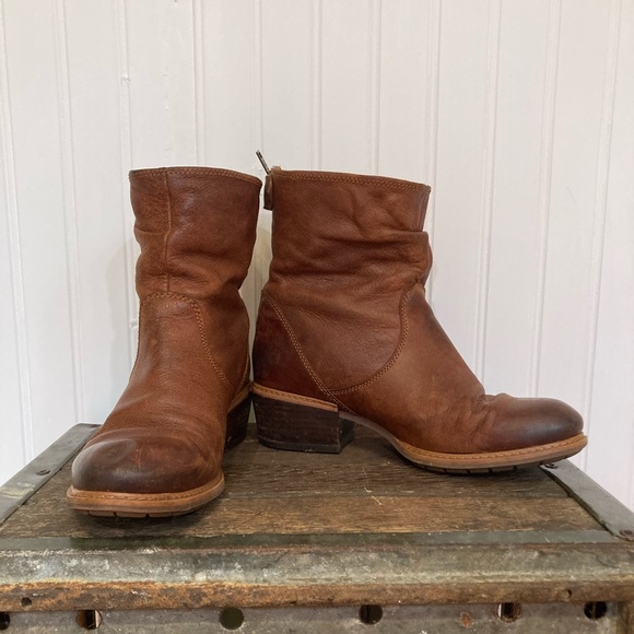 womens leather slouch boots